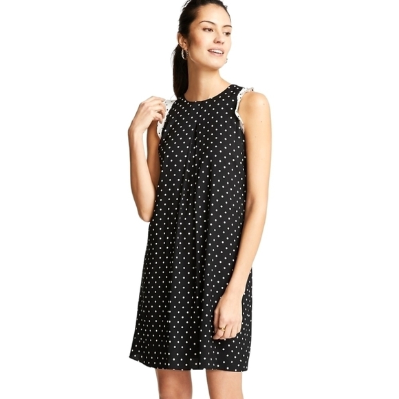 Ann Taylor Dresses & Skirts - ANN Taylor Polka Dot Ruffle Shift Dress